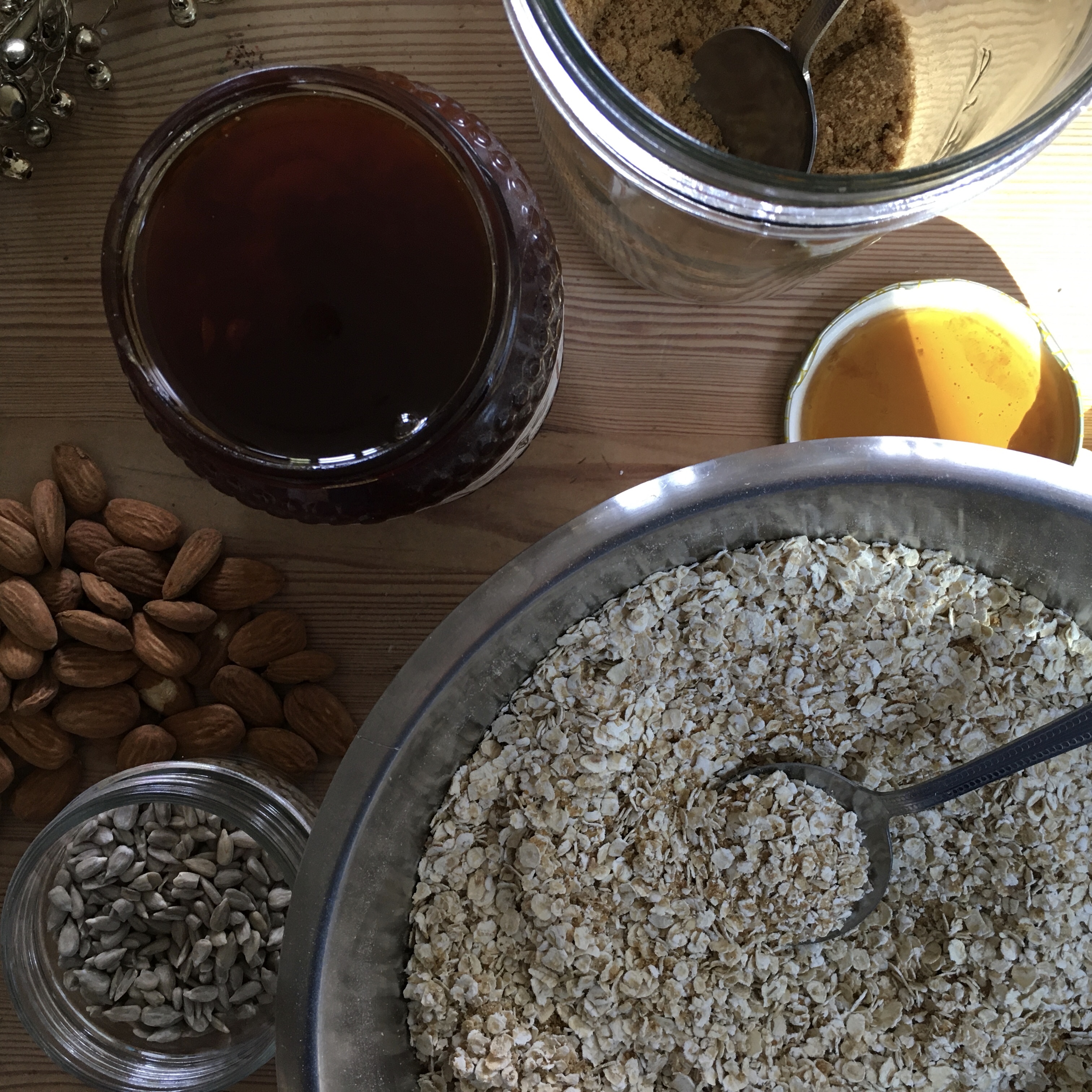Recetet de Granola maison à ig bas avec des flocons d'avoine
