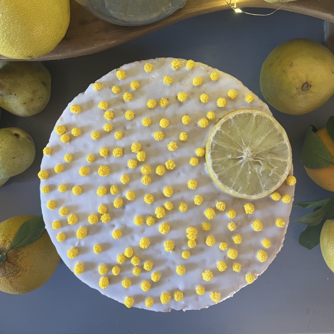 gâteau mimosa à la bergamote